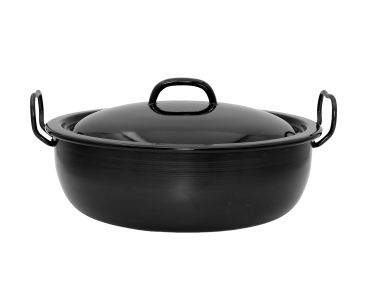 Dampfnudel -Rohrnudel -Pfanne ø30,5cm mit 2 Griffen + Deckel