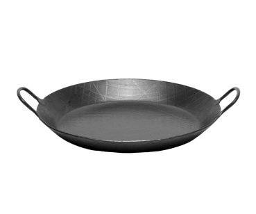 Helmensdorfer geschmiedete Brat- und Servier-Pfanne ø31,5cm mit 2 Griffen