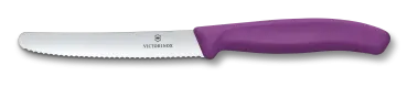 Swiss Classic Tomaten- und Tafelmesser Wellenschliff lila