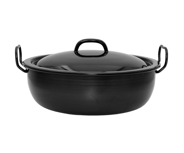 Dampfnudel -Rohrnudel -Pfanne ø30,5cm mit 2 Griffen + Deckel