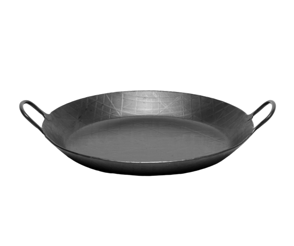 Helmensdorfer geschmiedete Brat- und Servier-Pfanne ø31,5cm mit 2 Griffen