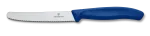 Swiss Classic Tomaten- und Tafelmesser Wellenschliff blau