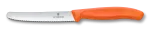 Swiss Classic Tomaten- und Tafelmesser Wellenschliff orange