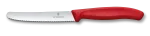 Swiss Classic Tomaten- und Tafelmesser Wellenschliff rot